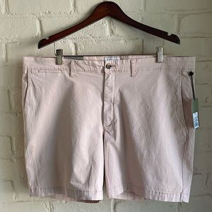 Goodfellow & Co. size 42 NWT 7” flat front bermuda shorts Liden peach